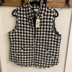 Mudpie checkered vest - LARGE